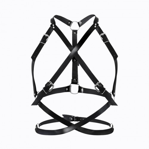 Портупея жіноча Art of Sex - Agnessa Leather harness, Чорний L-2XL в інтернет супермаркеті PbayMarket!