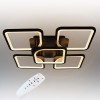 Стельова LED люстра світлодіодний світильник Sunlight чорний 5631/4+1
