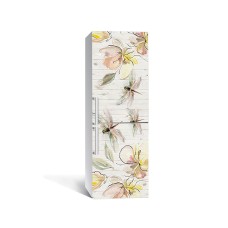 Наклейка на холодильник Zatarga «Біла бабка кохання» 650х2000 мм вінілова 3Д наклейка декор на кухню