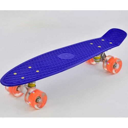 Скейт Пенні борд Best Board з PU колесами, що світяться, Dark Blue (74181) Скейт Пенні борд Best Board з PU колесами, що світяться, Dark Blue (74181)