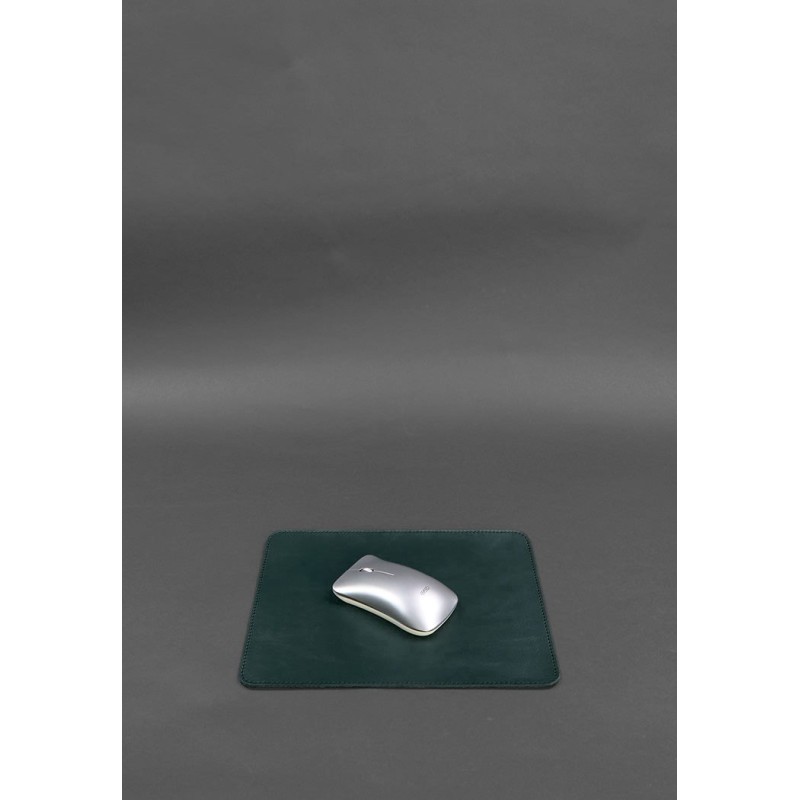 Килимок для мишки з натуральної шкіри 1.0 зелений краст BlankNote