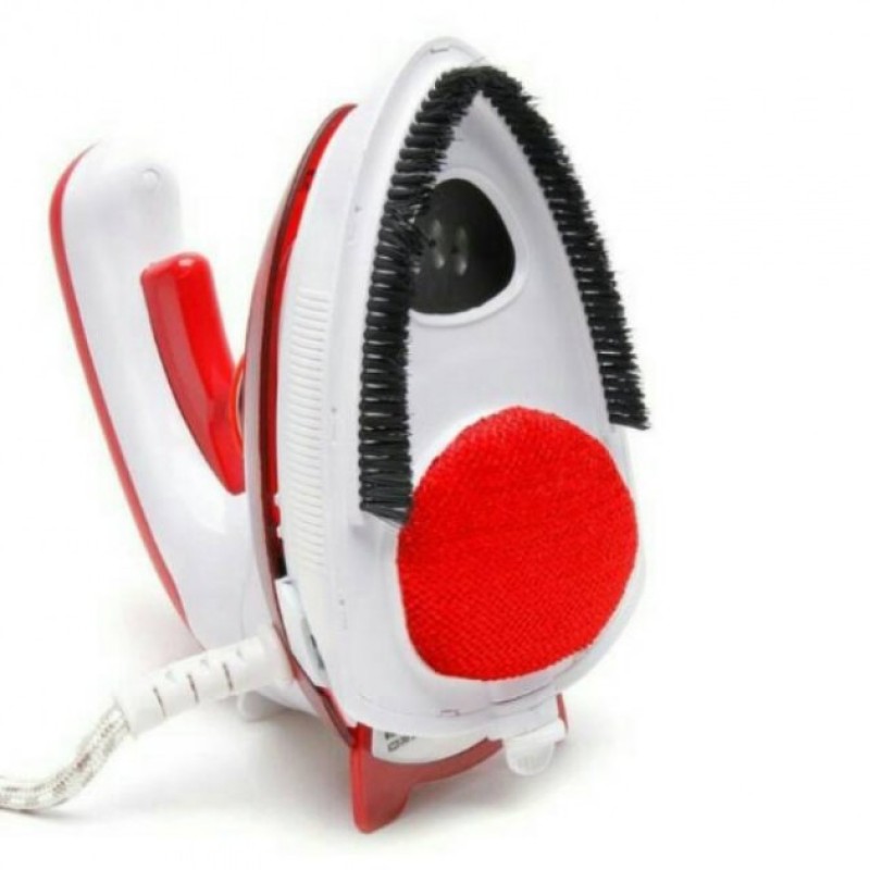 Дорожня міні праска та відпарювач для одягу 2 в 1 Hot Steamer HT-558B з поворотною ручкою 1000 Вт міні відпарювач Червоний