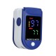 Пульсоксиметр електронний на палець Healer Oximeter 5309 LED пульсоксиметр+Батарейки+Чорний спортивний годинник