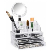 Настільний акриловий органайзер для косметики HLV Cosmetic Storage Box (1756374690) Настільний акриловий органайзер для косметики HLV Cosmetic Storage Box (1756374690)