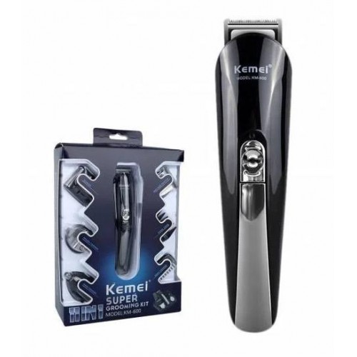 Машинка-триммер для стрижки волосся Kemei KM-600 11 в 1 + Підставка (48019U)