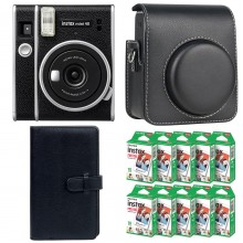 Подарунковий набір Фотоапарат Fujifilm Instax Mini 40/Фотопапір 100 шт/Чохол/Фотоальбом на 108 фото Чорний