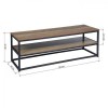 Тумба під телевізор GoodsMetall із металу в стилі Лофт 1200х420х400 Т135