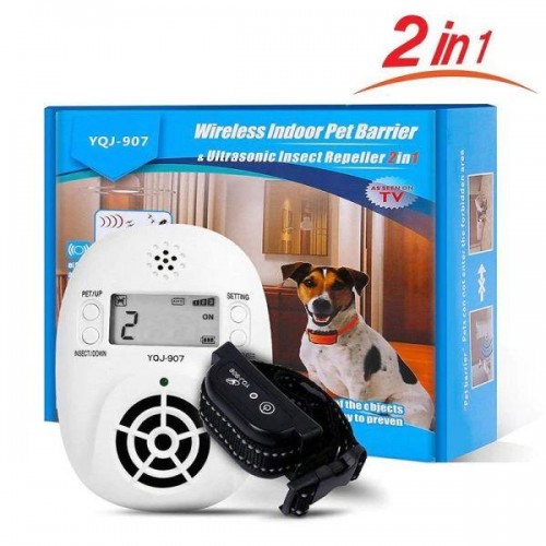 2 в 1 бездротовий паркан Pet YQJ-907 для собак + відлякувач комах та мишей для дому (100371) в інтернет супермаркеті PbayMarket!