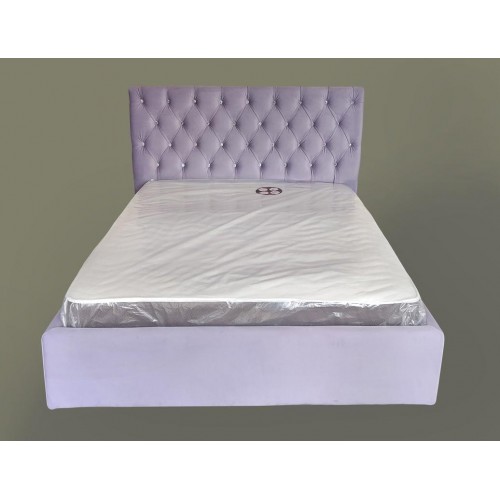 Ліжко двоспальне BNB Arizona Comfort 160 x 190 см Simple З підйомним механізмом та нішою для білизни Фіолетовий