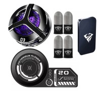 Ігровий набір 7в1: магнітний напівпровідниковий кулер MEMO PUBG S9, пластина MEMO C01, 4 напальчники бокс металевий