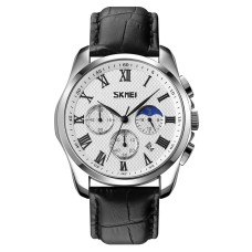 Годинник чоловічий наручний класичний Skmei 9260 Сріблястий (2149625857)