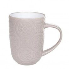 Чашка керамічна Flora 32009 Дамаск бежевий 0.4л. (MR08877)
