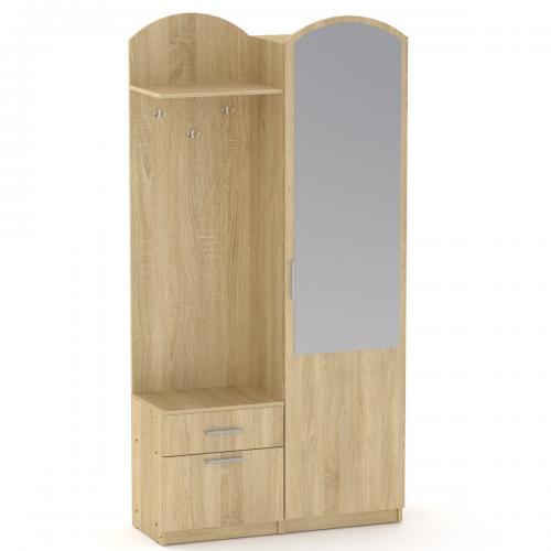 Передпокій Лідія Компаніт Дуб сонома (100х38х200 см) Передпокій Лідія Компаніт Дуб сонома (100х38х200 см)