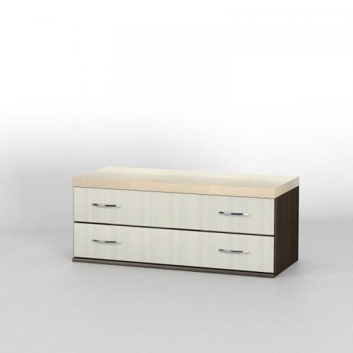 Комод приліжковий Тиса Мебель КП-116 Венге Дуб молочний 40x41x90 см Комод приліжковий Тиса Мебель КП-116 Венге Дуб молочний 40x41x90 см