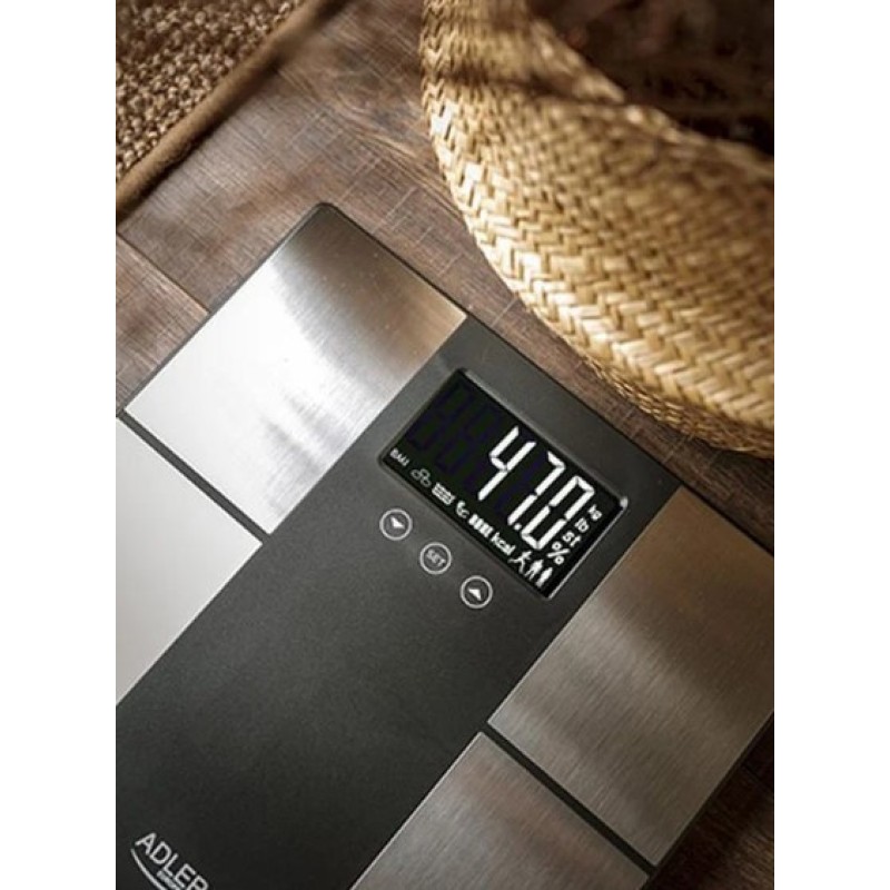 Ваги для підлоги електронні аналітичні Adler AD 8165, до 225 кг, з LED-дисплеєм