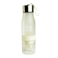Спортивна пляшка-соковитискач H2O Water bottle White 500 мл Білий
