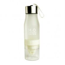 Спортивна пляшка-соковитискач H2O Water bottle White 500 мл Білий