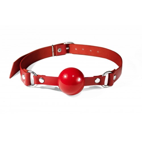 Кляп силіконовий Feral Feelings Silicon Ball Gag Red/Red, червоний ремінець, червона кулька в інтернет супермаркеті PbayMarket!