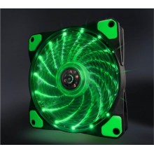 Вентилятор Frime Iris LED Fan 15LED Green (FLF-HB120G15); 120х120х25мм, 3-pin+4-pin