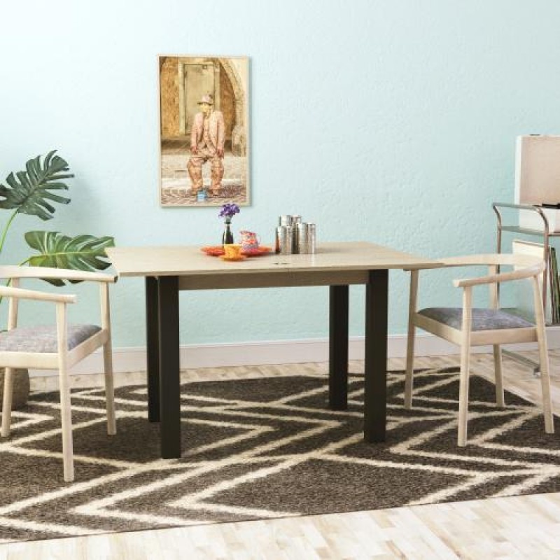 Стіл кухонний разкладний Art In Head Dinner 90*60/120 см Дуб сонома + Венге