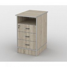 Тумба офісна Тиса Мебель ТМ-112 2 Сонома 75x60x40 см