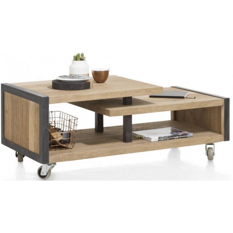 Кавовий журнальний столик у стилі Loft NS-628 530x1100x500 мм Черный