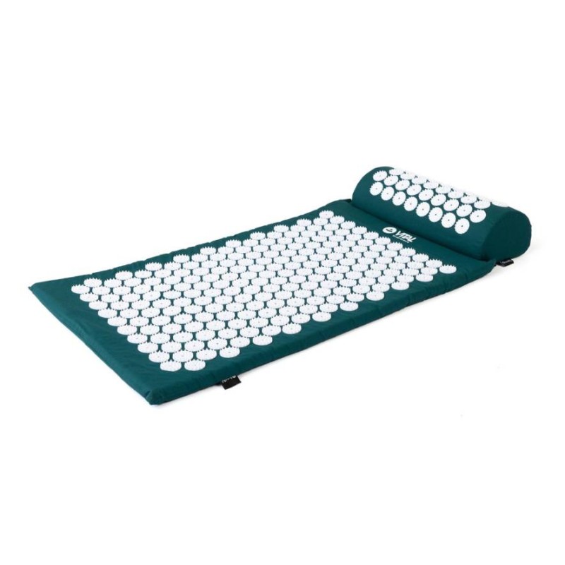 Набір для акупресури Vital — килимок та подушка для шиї Bodhi петроль