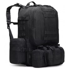 Рюкзак тактичний No Brand Oxford 52 л Чорний (1713180341)