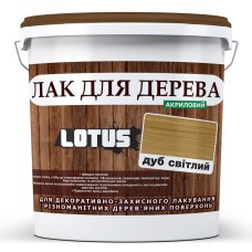 Лак для дерева Lotus глянець Світлий дуб 3 л