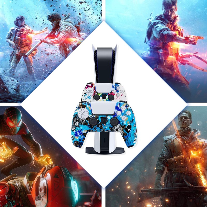 Комплект захисних силіконових чохолів Urban Dreams на контролер PS5 Dualsense для Sony PlayStation 5 + Набір стиків (PIA010)