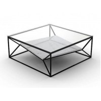 Кавовий журнальний столик у стилі Loft NS-533 410x950x950 мм Черный