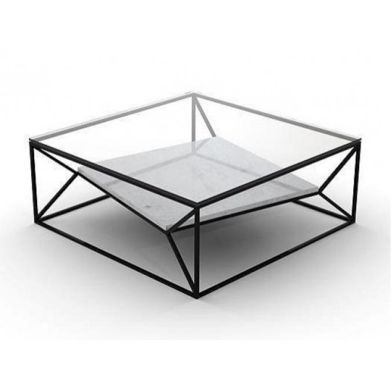 Кавовий журнальний столик у стилі Loft NS-533 410x950x950 мм Черный