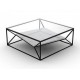 Кавовий журнальний столик у стилі Loft NS-533 410x950x950 мм Черный