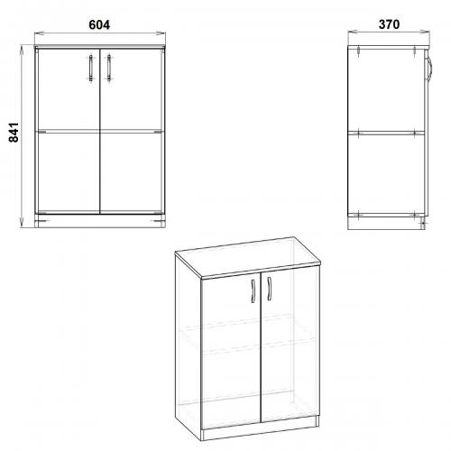 Комод Компанит КШ-17 Дуб сонома