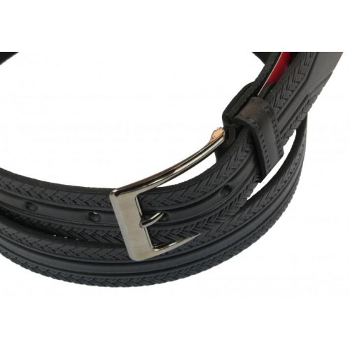 Шкіряний ремінь Skipper 110-130 x 3.5 см Чорний (1029-35) Шкіряний ремінь Skipper 110-130 x 3.5 см Чорний (1029-35)
