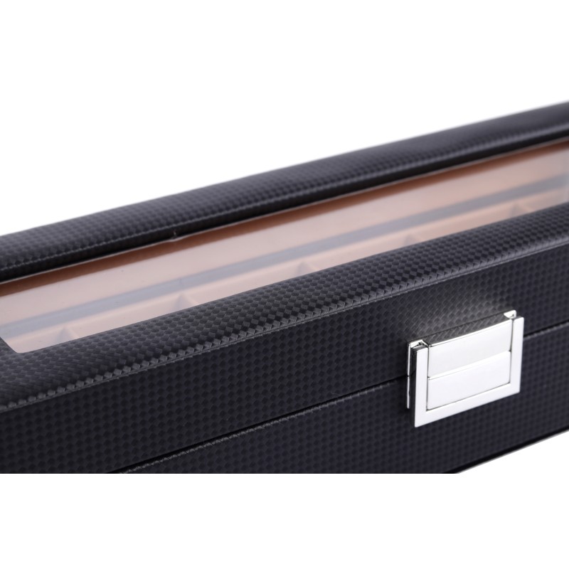 Скринька для зберігання годинників Craft 6PU.CRB.BL.BR чорний