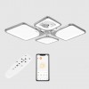 Стельова LED люстра Sunlight 5631/2+2 хром