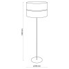 Торшер TK Lighting Хілтон 50х159 см (TK5074)