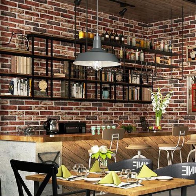 Самоклеюча 3D панель Sticker Wall SW-00001183 Цегла клінкер бежева 700х700х5мм