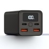 Зовнішній акумулятор Power Bank XO PB97 PD65W сила струму 3A QC2.0/3.0 Type-C 20000 mAh Чорний