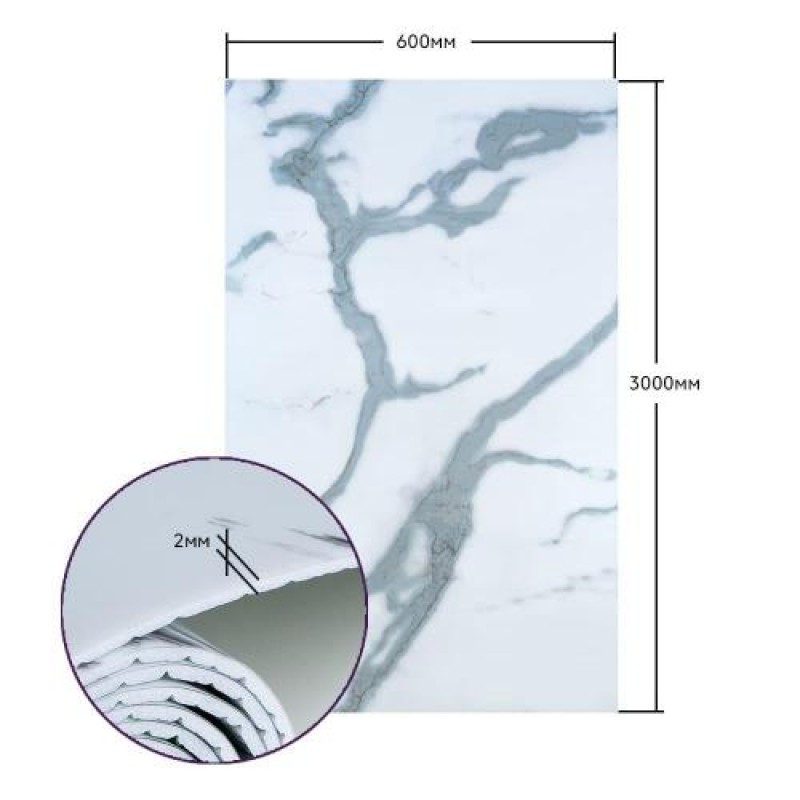 Самоклеюча стінова PET плитка в рулоні 600*3000*2mm SW-00001690 Sticker Wall