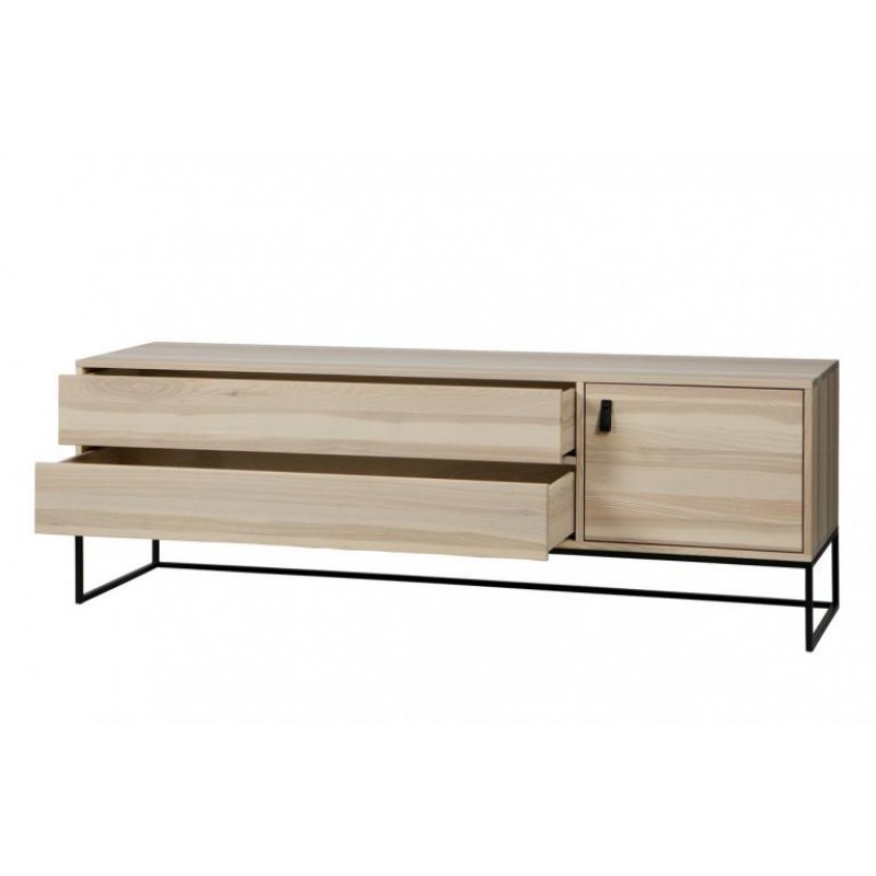 Тумба підставка для TV у стилі Loft NS-2146 630x1560x400 мм Черный