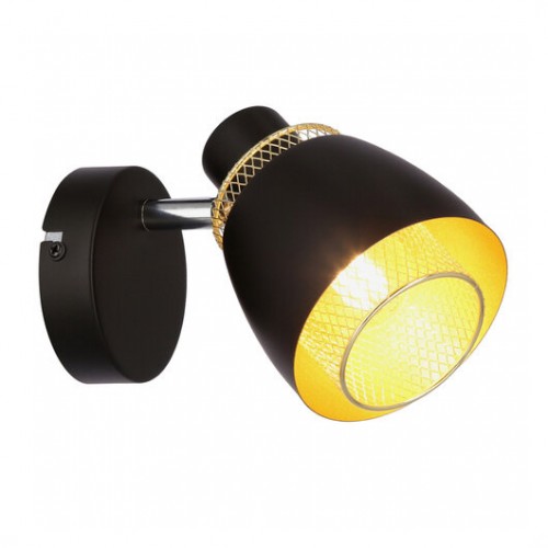 Бра Candellux Aleksandria 16.5x12 см Чорний (91-13750)