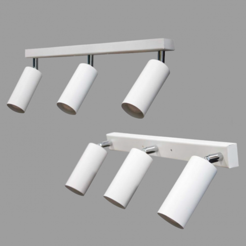 Світильник стельовий MSK Electric Tube спот із поворотним механізмом NL 1105-3 W Світильник стельовий MSK Electric Tube спот із поворотним механізмом NL 1105-3 W