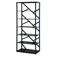 Стелаж для зберігання в стилі Loft Чорний NS-1853 1830x750x350 мм Стелаж для зберігання в стилі Loft Чорний NS-1853 1830x750x350 мм