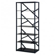Стелаж для зберігання в стилі Loft Чорний NS-1853 1830x750x350 мм