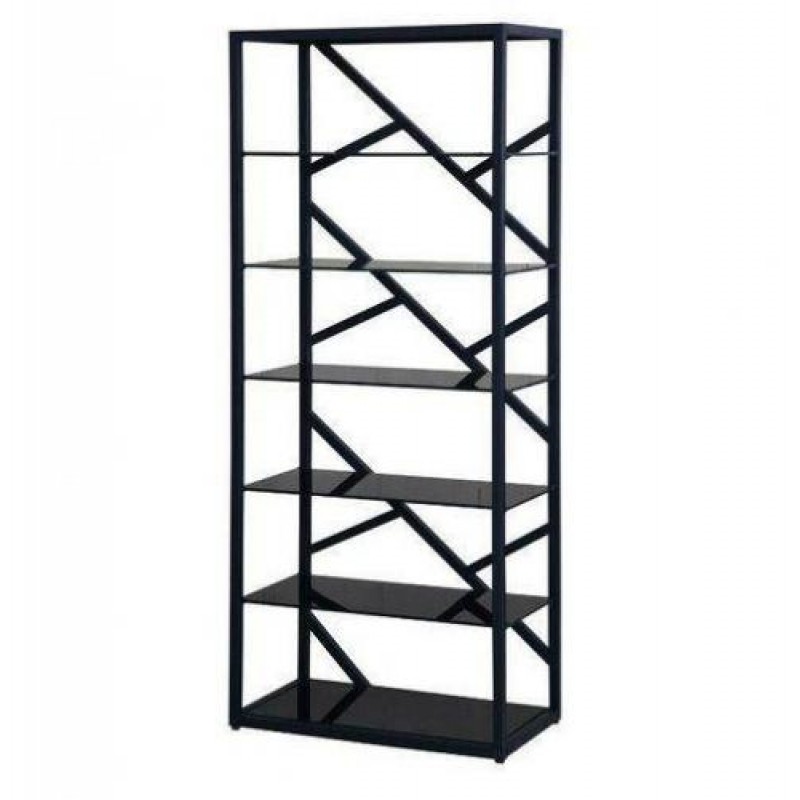 Стелаж для зберігання в стилі Loft Чорний NS-1853 1830x750x350 мм