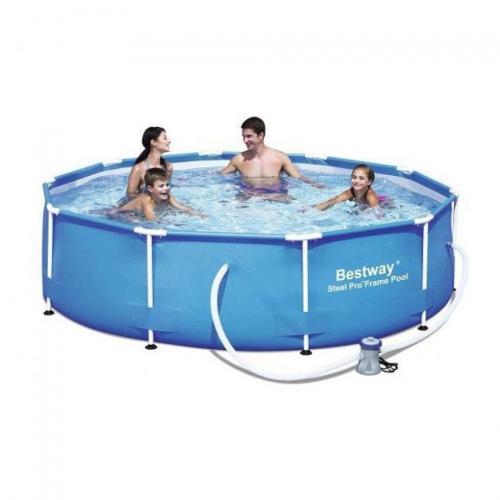 Каркасний басейн Bestway 56679 Steel Pro Round Pool 305 x 76 см Blue N