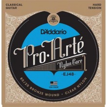 Струни для класичної гітари D'Addario EJ48 Classical 80/20 Bronze Wound Nylon Hard Tension