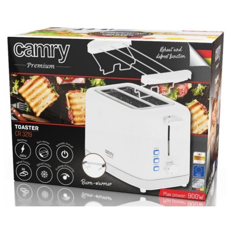 Тостер Camry CR 3219 білий